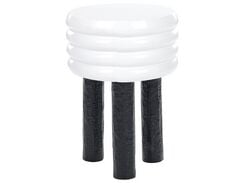 Sivupöytä alumiini valkoinen/musta KIKIWA Sivupöytä alumiini valkoinen/musta KIKIWA