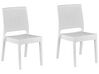 Conjunto de 2 cadeiras de jardim brancas FOSSANO_807969