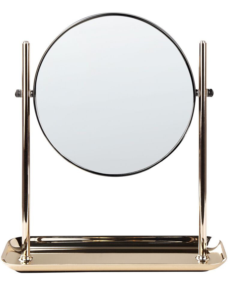 Makeup Mirror ø 20 cm Gold FINISTERE_847714