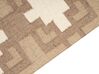 Teppich Jute beige 160 x 230 cm geometrisches Muster Kurzflor KONURTAY_887140