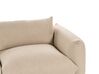 3 Seater Fabric Sofa Light Beige LUVOS_885546