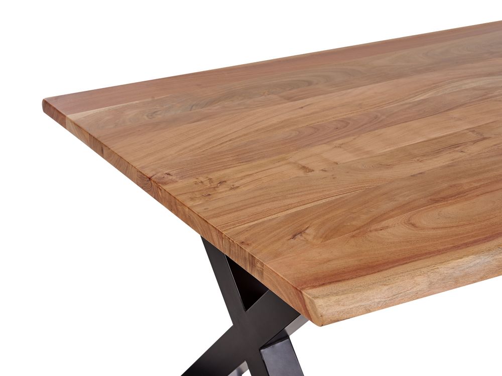 Mesa de comedor de madera 200x102 cm BROOKE | Beliani.es