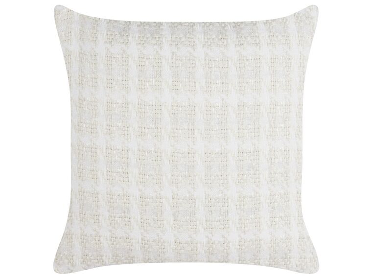 Cuscino decorativo tessuto beige 45 x 45 cm DOURIS_902356