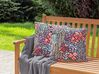 Sada 2 zahradních polštářů s květinovým motivem 45 x 45 cm vícebarevné CASTELARO_882767