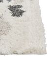 Teppich weiß / grau 80 x 150 cm Shaggy Langflor GORIS _854460