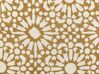 Coussin en coton à motif géométrique beige 45 x 45 cm CEIBA_839163