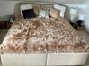Faux Fur Bedspread 200 x 220 cm Light Brown DELICE_883508