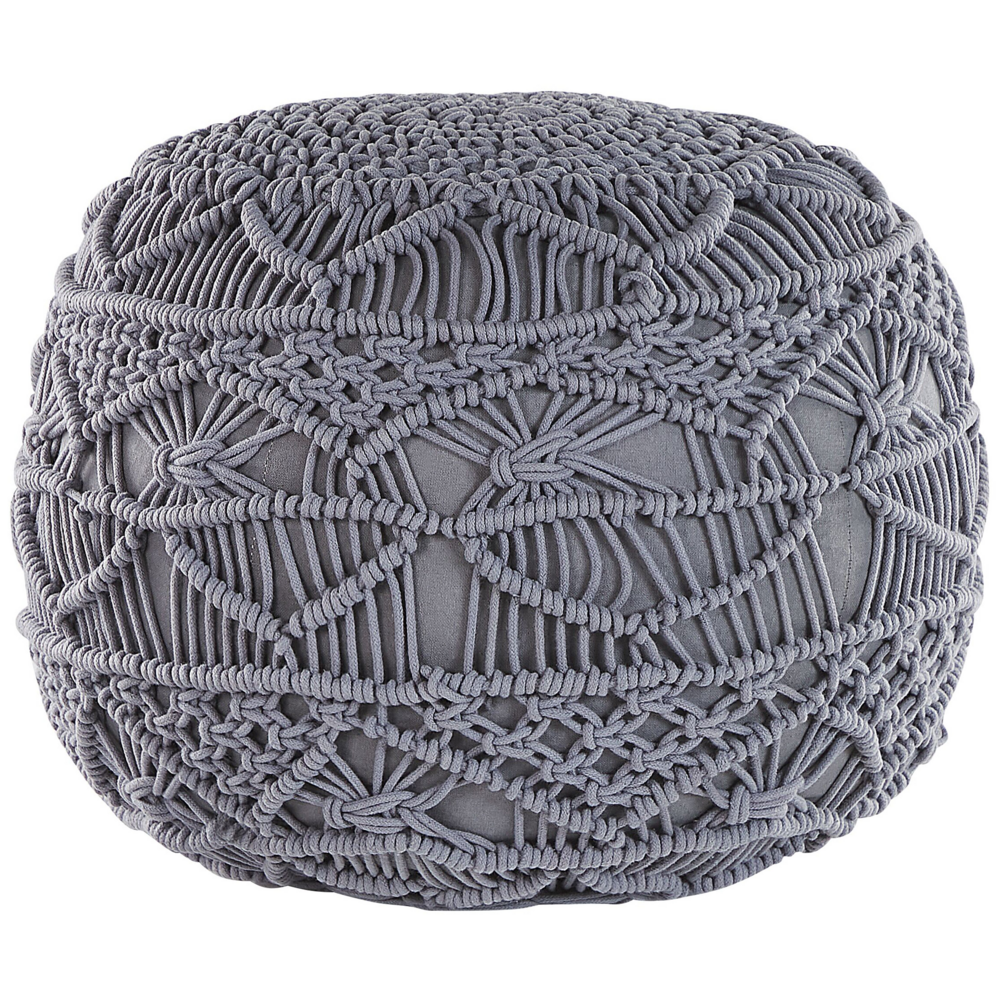 Puf ø 40 cm szary KAYSERI