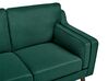 3 Seater Fabric Sofa Dark Green LOKKA_892457