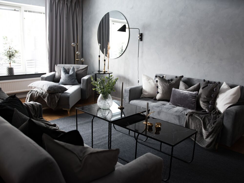 3 Seater Velvet Sofa Bed Grey ABERDEEN Beliani.ch