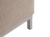Poggiapiedi Ottomano Moderno Storex Imbottito In Tessuto Lino 40x20x28 Cm Nero/Blu/Giallo/Charc