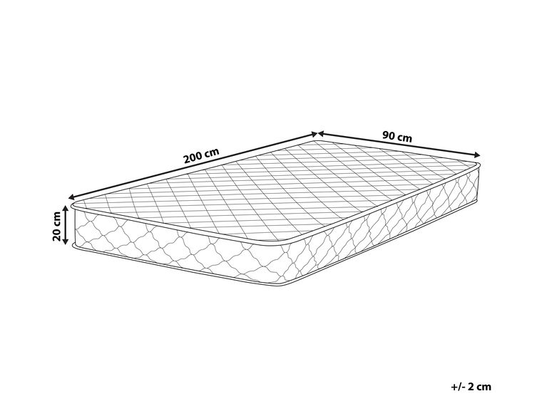 EU Single Size Pocket Spring Two Sided Medium/Firm Mattress DUO
