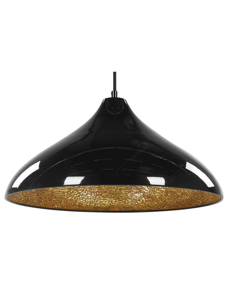 Metal Pendant Lamp Black ISKAR_803776
