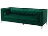 3 Seater Velvet Sofa Emerald Green AVALDSENES_751769