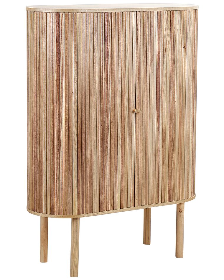 Wooden 2 Door Sideboard 130 cm Light MANARA_891875