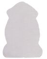 Kunstfell-Teppich Kaninchen grau 90 cm UNDARA_812604