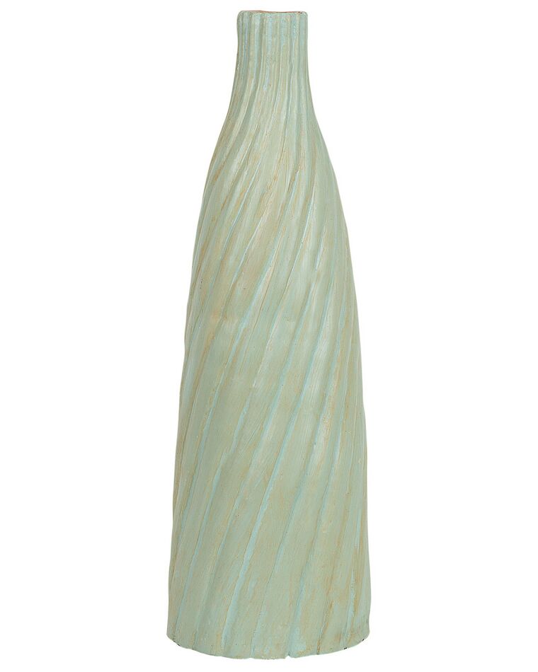 Vaso decorativo em terracota verde clara 54 cm FLORENTIA_735950