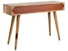 Konzolový stolík z mangového dreva s 2 zásuvkami svetlé drevo GLENTANA_892039