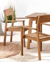 Lot de 4 chaises de jardin bois clair FORNELLI_835744