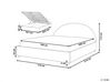 Sametová postel s úložným prostorem 160 x 200 cm šedá VAUCLUSE_837432