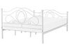 Kovová posteľ 180 x 200 cm biela LYRA_817937