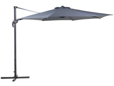 Grand parasol de jardin gris anthracite ⌀ 300 cm SAVONA