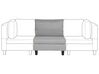 Module fauteuil en tissu gris clair pour canapé FEVIK_770012