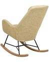 Fabric Rocking Chair Yellow ARRIE_745344