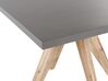 Négyszemélyes beton étkezőasztal fekete székekkel OLBIA_809630