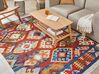 Kelim Teppich Wolle mehrfarbig 160 x 230 cm orientalisches Muster Kurzflor JRVESH_859161
