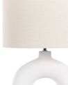 Lampa stołowa ceramiczna biała VENTA_833943