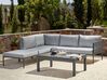 6 Seater Aluminium Garden Sofa Set Grey FORANO_811002