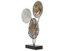 Dekorativní zlato-stříbrná kovová socha URANIUM_777815