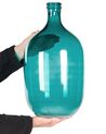 Bloemenvaas turquoise glas 48 cm SAMOSA_867357