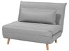 Fabric Single Sofa Bed Grey SETTEN_699486