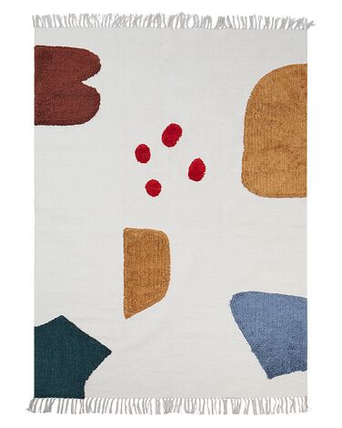 Cotton Area Rug 140 x 200 cm Multicolour TAGVETI