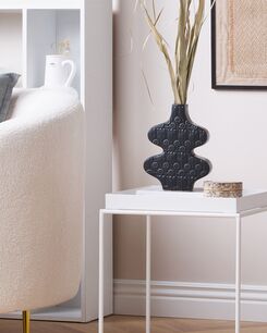 Kukkamaljakko posliini musta 25 cm ARGOS