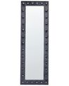 Stehspiegel Samtstoff dunkelgrau rechteckig 50 x 150 cm ANSOUIS_840663