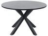 Round Garden Dining Table ⌀120 cm Grey with Black MALETTO_828784
