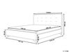 Čalúnená posteľ 140 x 200 cm tmavosivá AMBASSADOR_711390