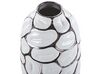 Vase décoratif en grès 28 cm blanc CENABUM_818320