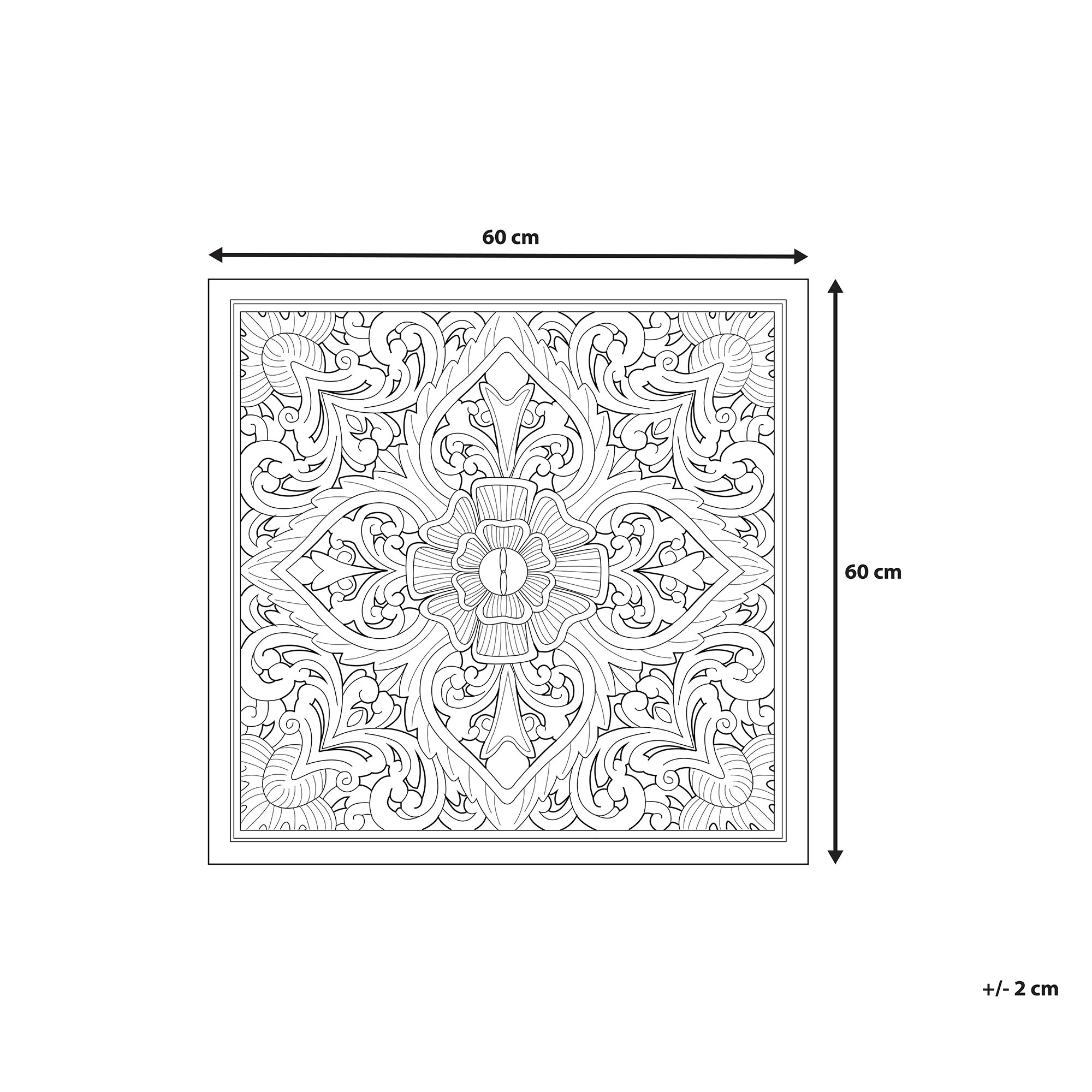 Dekoracja ścienna jasne drewno YONORA