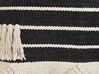 Bavlnený vankúš so vzorom 50 x 50 cm béžová/čierna CHITTOOR_829418