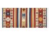 Színes kilim gyapjúszőnyeg 80 x 150 cm JRARAT_859364