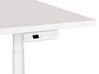 Elektricky nastavitelný psací stůl 160 x 72 cm bílý DESTINAS_899594
