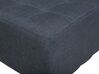 Left Hand Fabric Corner Sofa with Ottoman Dark Grey ABERDEEN _718852