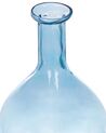 Vaso de vidro azul claro 28 cm PAKORA_823745