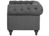 Fabric Living Room Set Grey CHESTERFIELD_797182