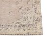 Teppich Baumwolle beige 80 x 150 cm orientalisches Muster Kurzflor MATARIM_852459