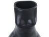 Blumenvase Porzellan schwarz 22 cm weilbliche Form PYRGOS_845106